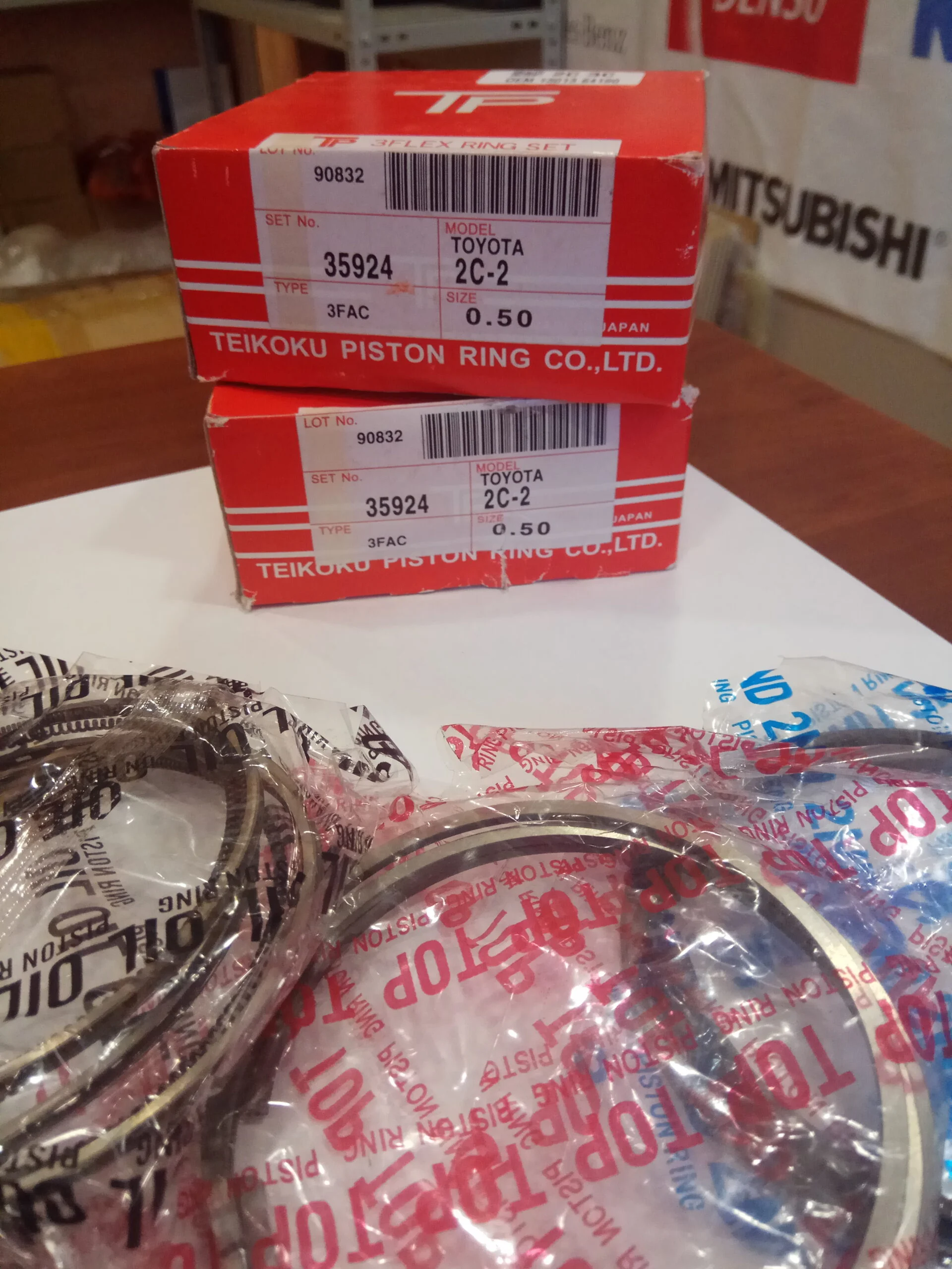 Кольца поршневые TOYOTA 2C 2CT 3CT 3CTE 13013-64190 TPR 35924050