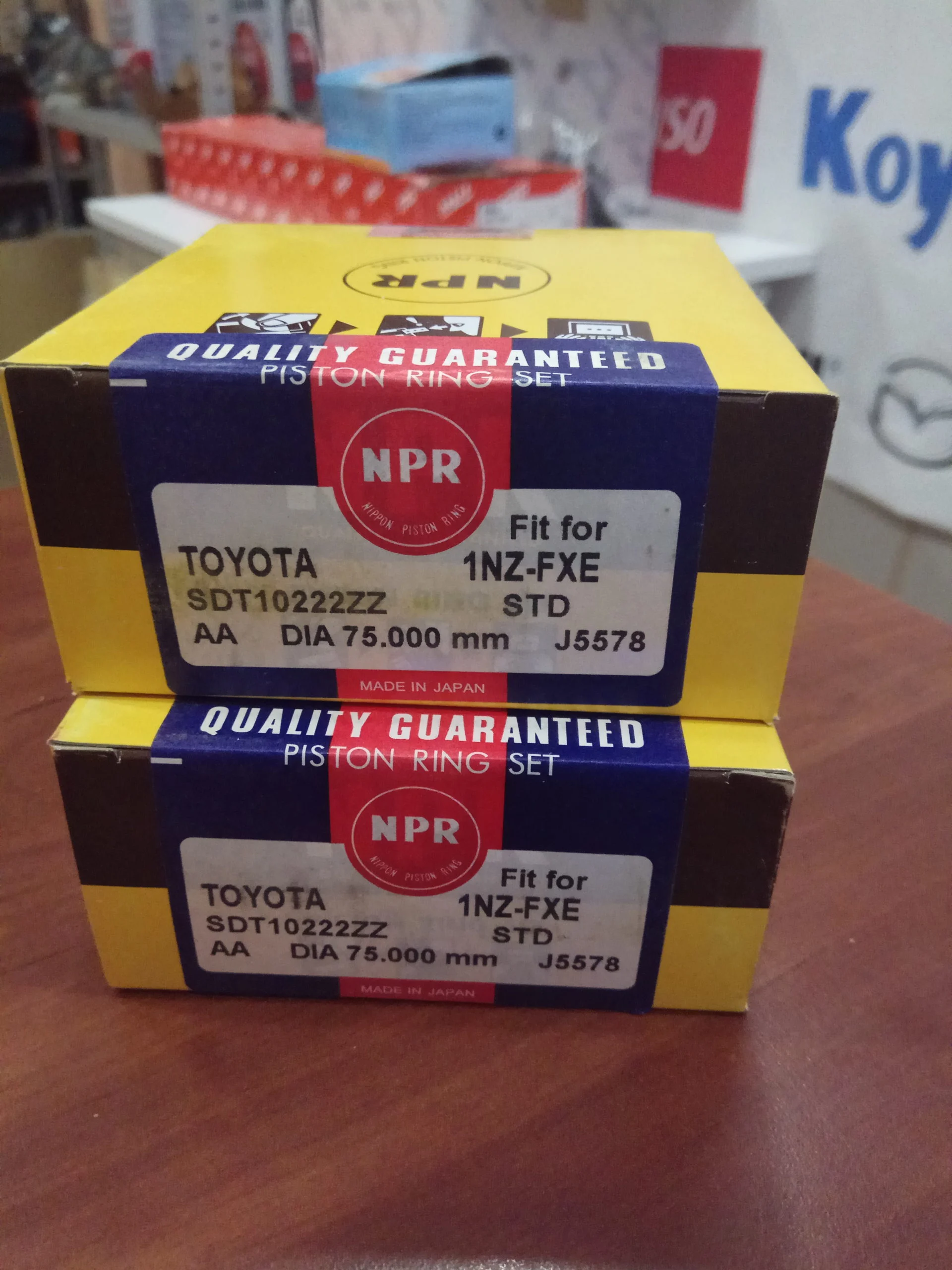 Кольца поршневые TOYOTA 1NZFE 2NZFE 1NZFXE 13011-21070 SDT10222ZZSTD