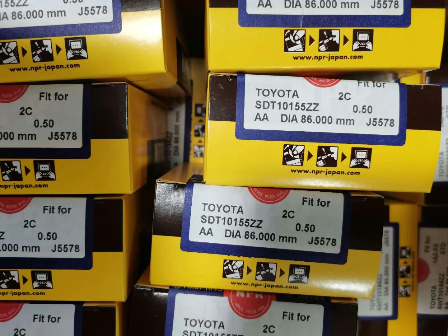 Кольца поршневые TOYOTA 2CT 3CT 13011-64190 SDT10155ZZ050