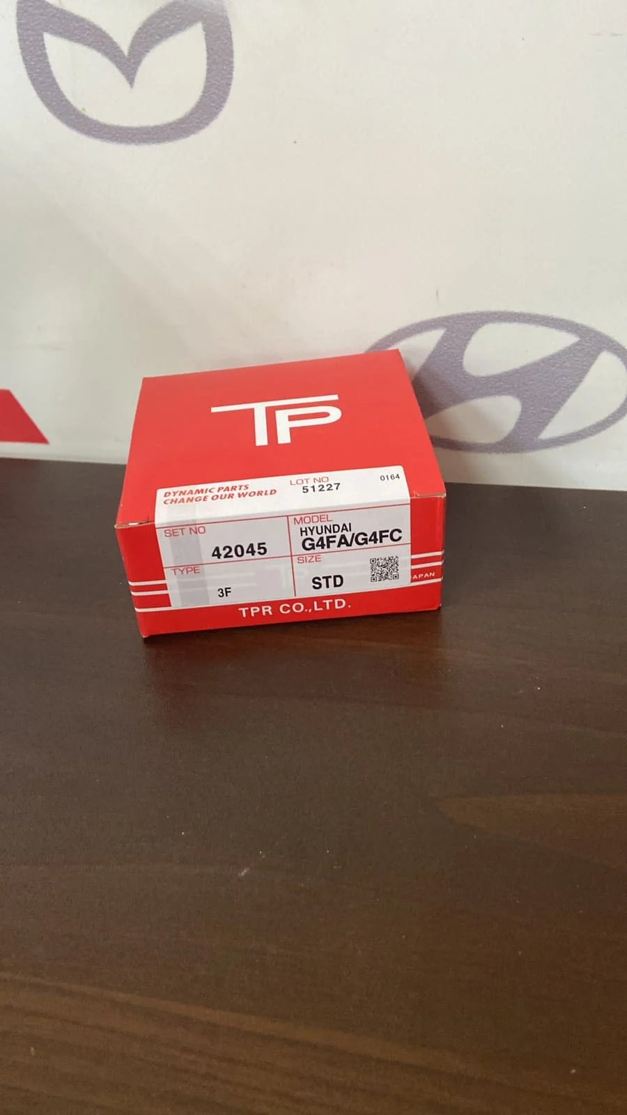 Кольца поршневые HYUNDAI KIA G4FA G4FC 1,4/1,6 TPR 42045 STD 23040-2B000