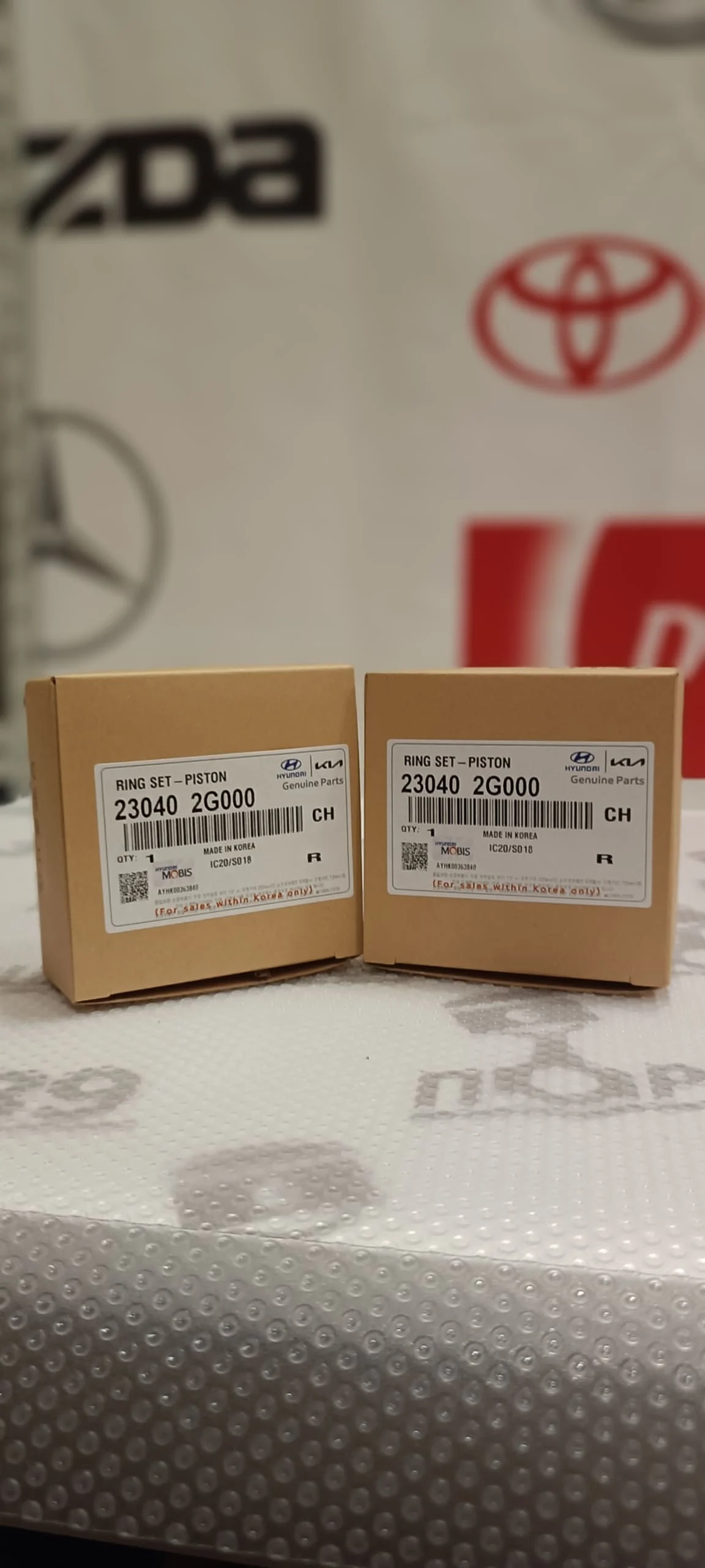 Кольца поршневые STD HYUNDAI KIA G4KD 2.0  23040-2G000 Оригинал