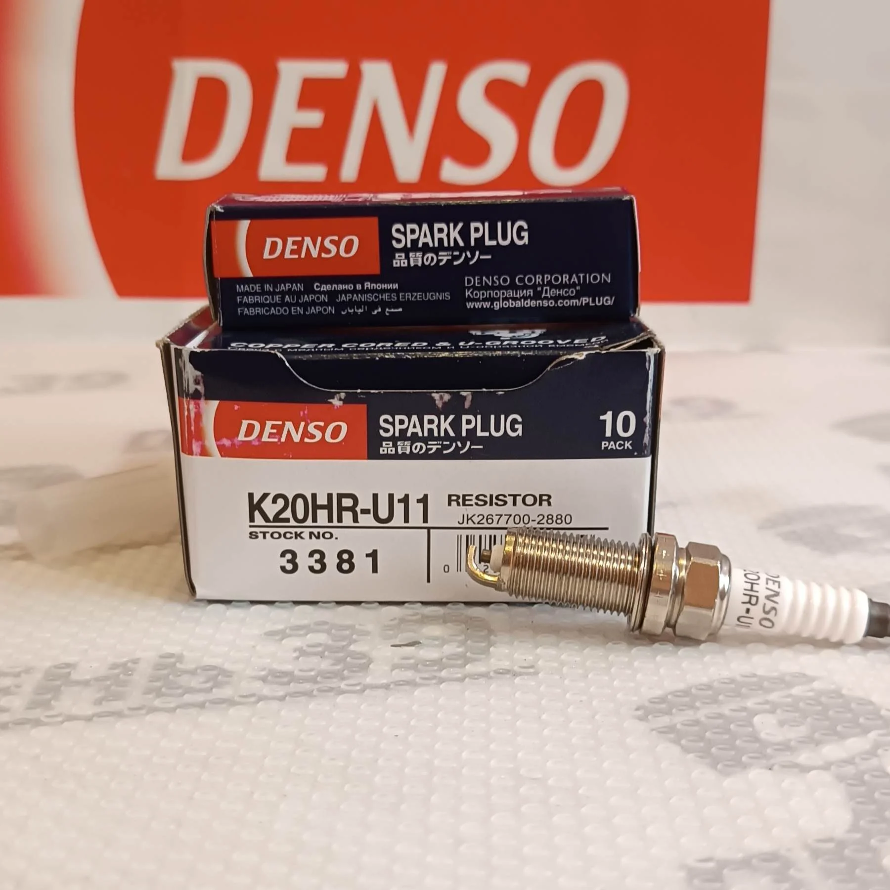 Свечи зажигания DENSO K20HRU11 JK267700-2880 Toyota Nissan