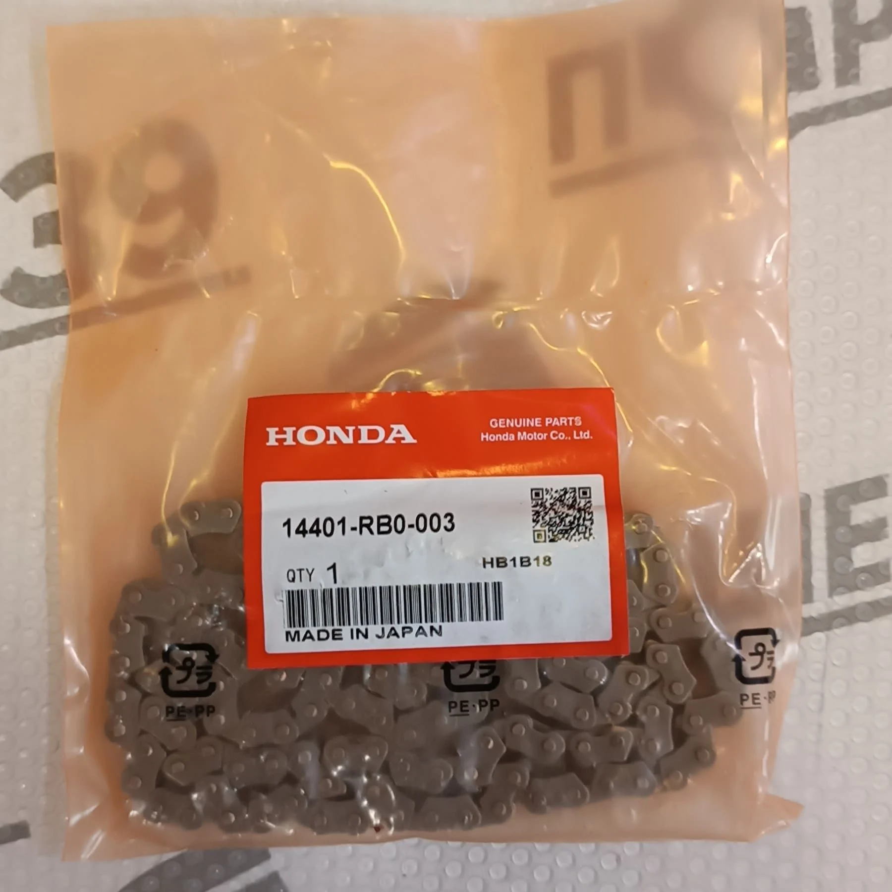 Цепь грм Honda L13A L13Z1 L12B4 14401-RB0-003 оригинал